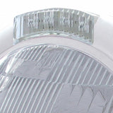 Stainless Steel Classic Headlight H6024 Bulb & LED Turn Signal - Clear Lens
