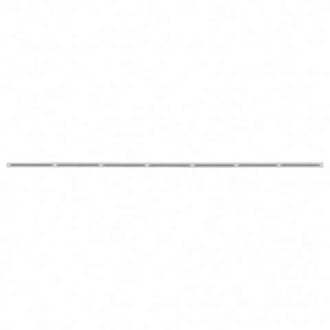94" Stainless Light Bracket w/ Seven 14 LED 12" Light Bars - Blue LED/Clear Lens