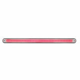 24 LED 12" GLO Light Bar with Black Housing - Red LED/Clear Lens