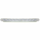 10 LED 9” Dual Function Light Bar - White LED/Clear Lens