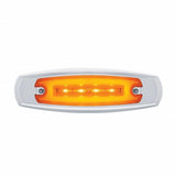 16 LED Rectangular Clearance/Marker Light - GLO Light - Amber LED/Amber Lens