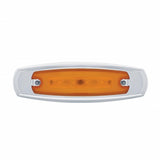 16 LED Rectangular Clearance/Marker Light - GLO Light - Amber LED/Amber Lens