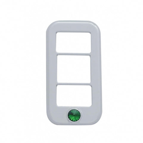 Freightliner Rocker Switch Cover w/ 3 Openings - Green Diamond (3 Pack)