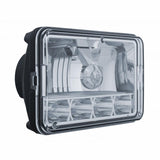 5 LED 4" x 6" Crystal Headlight - High and Low Beam