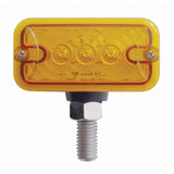 3 LED Double Face Light - Amber & Red LED/Amber & Red Lens