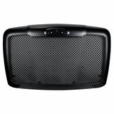 Mesh Black Grille w/ Bug Screen & Logo Mount Made For 2008-2017 Freightliner Cascadia