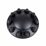 Matte Black Dome Front Axle Cover w/ 33mm Thread-on Nut Cover