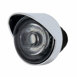 3 High Power LED 1” Auxiliary/Utility Light with Visor - Amber LED/Clear Lens - Dual Function