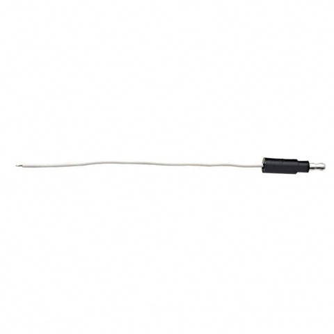 6" Single Lead Wire w/ .180 Bullet Termination & Stripped End - White