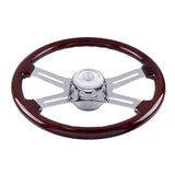 Chrome Steering Wheel Hub & Horn Button Kit For 2014-2021 Kenworth T680 & Peterbilt 579