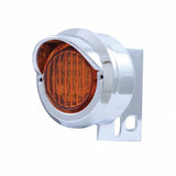 9 LED Mud Flap Hanger End Light w/ Visor - Amber LED/Amber Lens