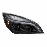 "Blackout" LED Projection Headlight w/LED Position Light For 2018-2020 Freightliner Cascadia