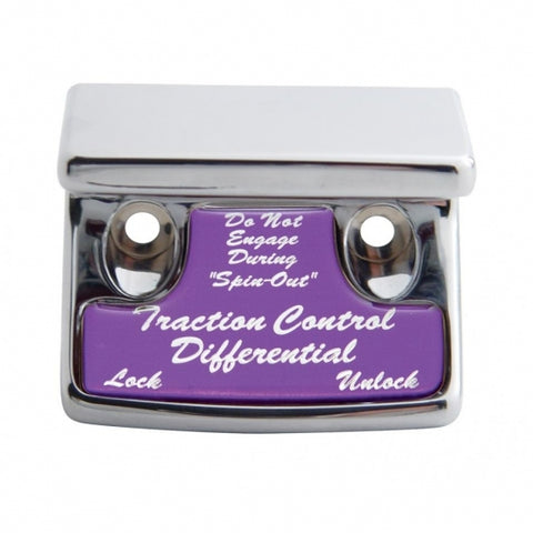 "Traction Control Differential" Switch Guard - Purple Sticker