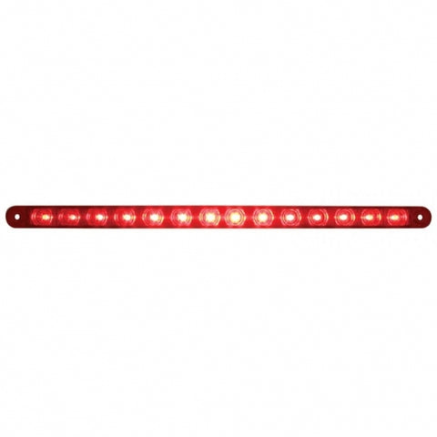 14 LED 12" Stop, Turn & Tail Light Bar - Red LED/Red Lens