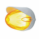 9 LED Dual Function "Glo" Watermelon Grakon 1000 Flush Mount Kit w/ Visor - Amber LED/Amber Lens