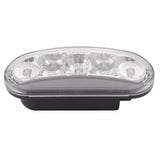 7 LED 4" Oval Stop, Turn & Tail Light - Red LED/Clear Lens