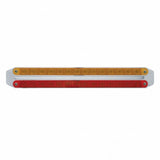 Dual 14 LED 12" Light Bars - Amber & Red LED/Amber & Red Lens