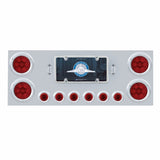 Stainless Rear Center Panel w/Four 7 LED 4" Light & Six 7 LED 2" Light & Visors - Composition Series