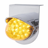 Stainless Light Bracket w/ 19 LED Watermelon Light & Visor - Amber LED/Amber Lens