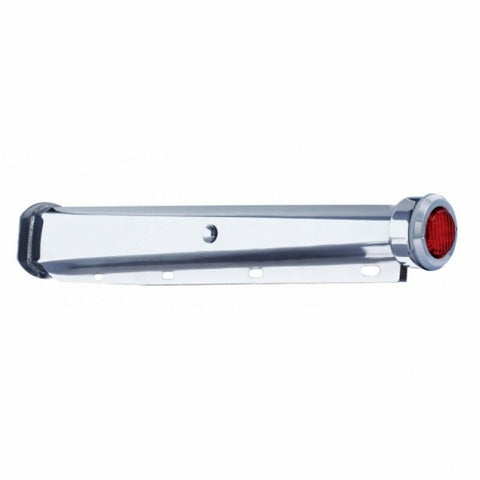 30" Heavy Duty Mud Flap Hanger w/ 9 LED End Cap & Bezel - Red LED/Red Lens