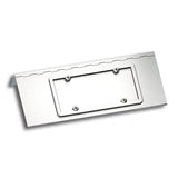 Stainless Steel Single License Plate/Swing Plate For 2007+ Peterbilt 388/389