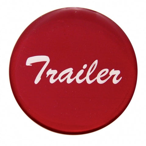 "Trailer" Glossy Air Valve Knob Sticker Only - Red
