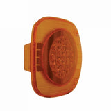 Freightliner 22 LED Turn Signal With Chrome Reflector - Amber LED/Amber Lens