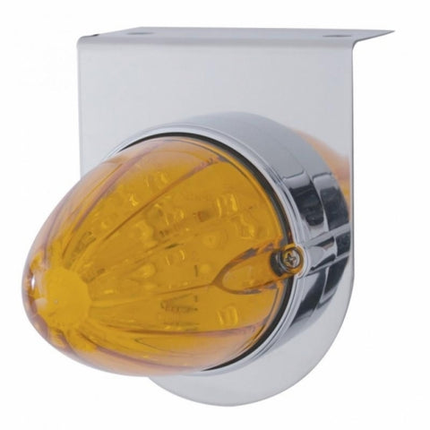 Stainless Light Bracket w/ 19 LED Watermelon Light - Amber LED/Amber Lens