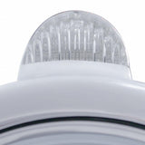 Chrome Guide 682-C Headlight H4 w/ Amber LED & Dual Mode LED Signal - Clear Lens