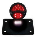 LED 1928 Ford Model "A" Tail Light - Horizontal w/Black Rim/Black Housing