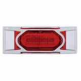 16 Red LED Reflector Clearance/Marker Light with Chrome Bezel - Red Lens