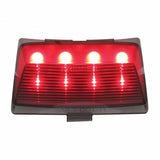 8 LED Harley Fender Tip Light - Red LED/Smoke Lens