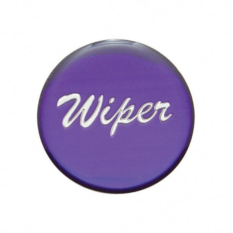 "Wiper" Glossy Dash Knob Sticker Only - Purple