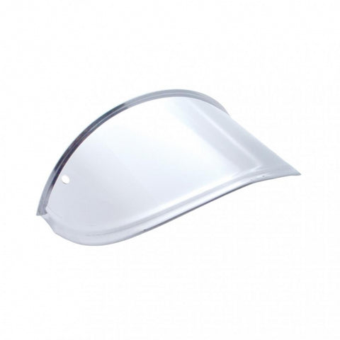 7" Round Headlight Stainless Drop Visor