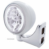 Chrome Guide 682-C Style Headlight H4 Bulb w/ 34 White LED