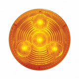 4 LED 2 1/2" Low Profile Clearance/Marker Light - Amber LED/Amber Lens