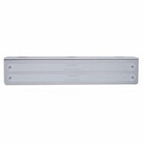 12 3/4" Stainless Light Bracket w/ Two 14 LED 12" Light Bars - Amber LED/Chrome Lens
