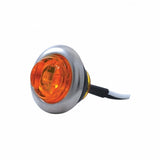 2 LED Mini Clearance/Marker Light w/ Bezel - Amber LED/Amber Lens