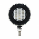 Stainless 2 1/2" Double Face Light w/ 13 LED 2 1/2" Lights & Grommets - Amber & Red LED/Clear Lens