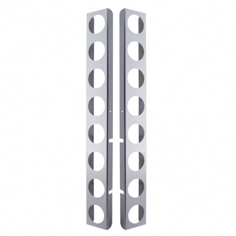 Peterbilt Stainless Rear Air Cleaner Bracket - 16 Light Cutouts