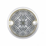 15 LED 3" Dual Function Reflector Double Face Light Kit Only - Amber & Red LED/Clear Lens