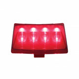 8 LED Harley Fender Tip Light - Red LED/Red Lens