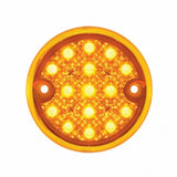 15 LED 3" Dual Function Reflector Double Face Light Kit Only - Amber & Red LED/Amber & Red Lens