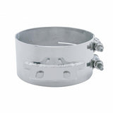 7" Stainless Butt Joint Exhaust Clamp - Straight Bracket