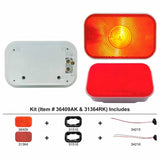 Rectangular Turn Signal Light Kit - Amber Lens