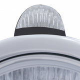 Black Guide 682-C Headlight H4 w/ Amber LED & Dual Mode LED Signal - Clear Lens