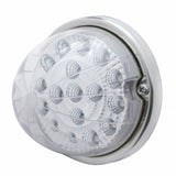 17 LED Watermelon Clear Reflector Flush Mount Kit w/ Low Profile Bezel - Red LED/Clear Lens