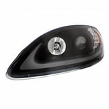 Black Projection Headlight With LED Turn Signal For International Prostar