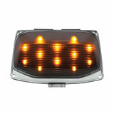 12 LED Harley Front Fender Tip Light - Amber LED/Smoke Lens