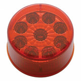 9 LED 2" Reflector Clearance/Marker Light Kit - Red LED/Red Lens